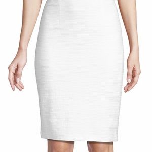 Nanette Lepore-textured white skirt